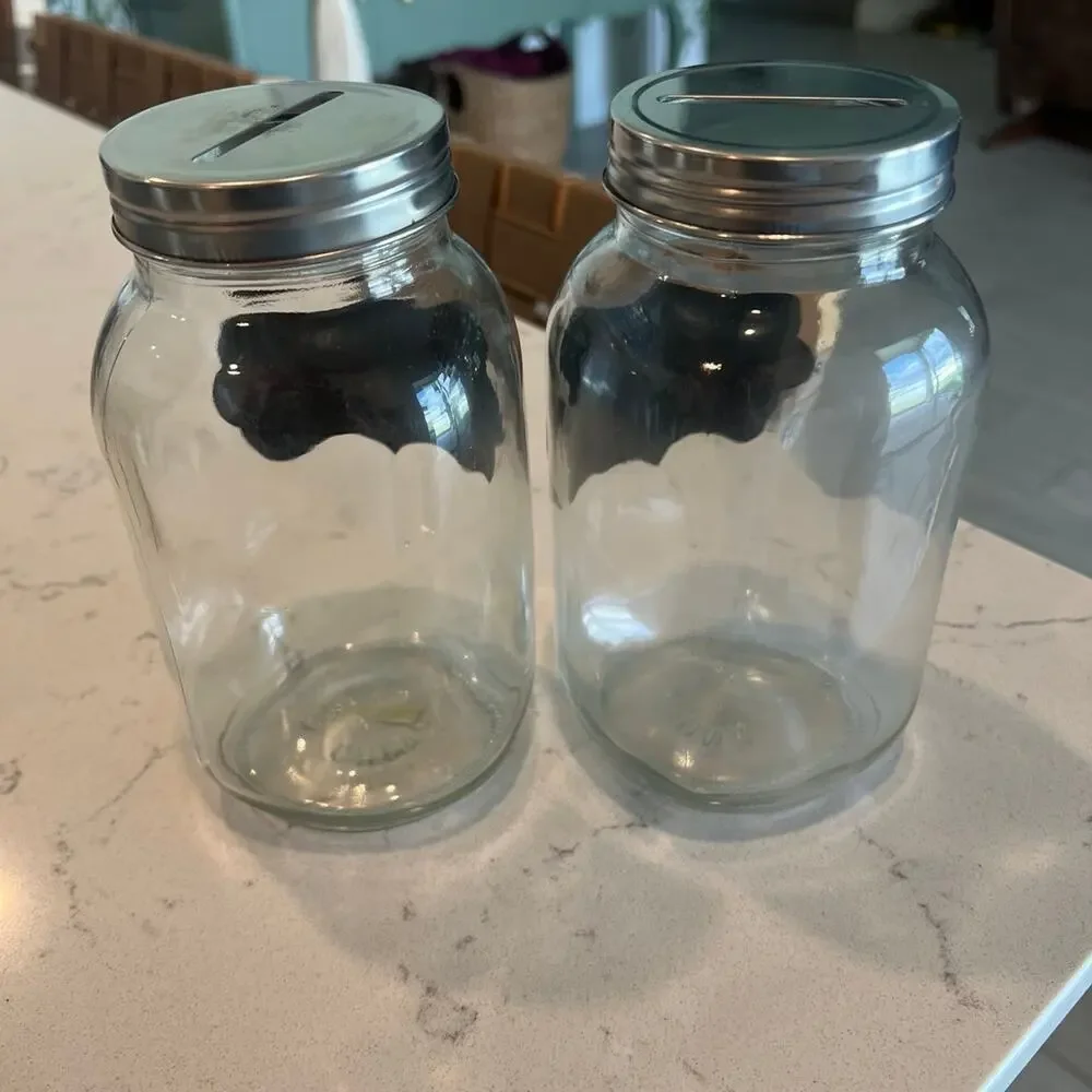 (2) Savings Jars